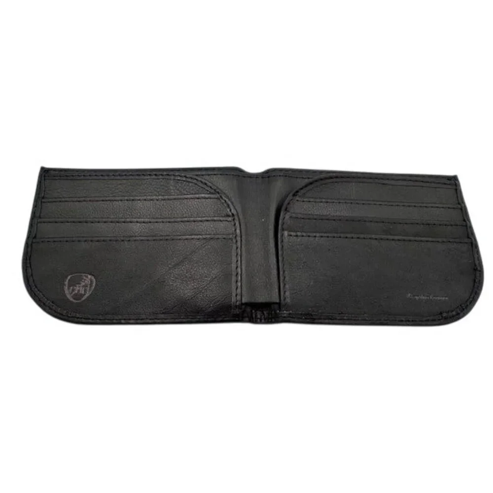 NWOT Travelon Mens Black Leather SLIM Bifold Wallet
